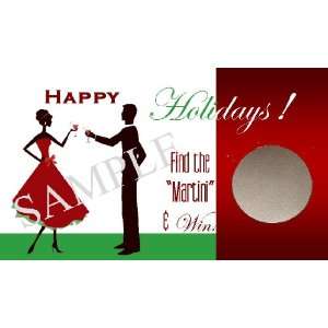  Christmas 2 Holiday Party Scratch Off Game Card Favor 