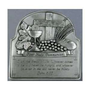  First Communion Pewter Plaque