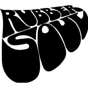  Beatles Rubber Soul Rub on Sticker 