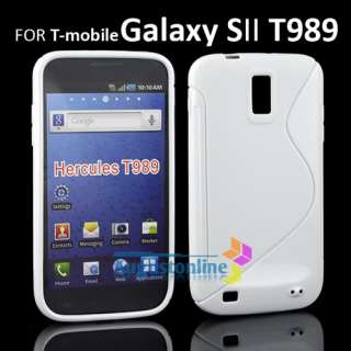 WHITE SOFT TPU GEL CASE COVER FOR SAMSUNG GALAXY S II 2 T MOBILE 