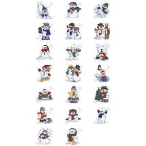  Playful Snowmen Embroidery Designs by Dakota Collectibles 
