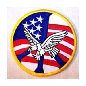   EAGLE PEACE FLAG Quality Embroidered Biker Patch!!!: Everything Else