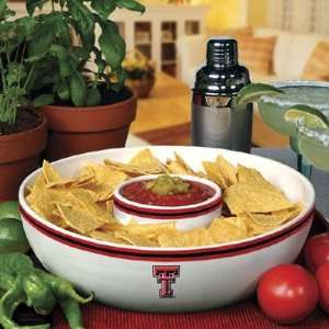    Texas Tech Red Raiders Ceramic Chip and Dip Set