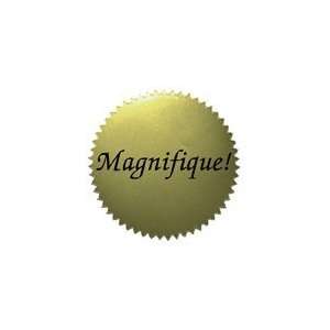   Gold Magnifique! French Seal Set of 50 2in. Stickers: Office Products