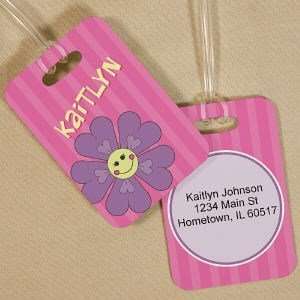  Personalized Flower Luggage Tag Toys & Games