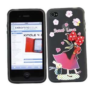  BLACK RED BOW SWEET LOVE Super Hydro Gel TPU Protective Armour 