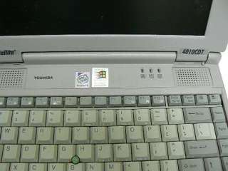 Toshiba Satellite 4010CDT Laptop Windows NT/98 Intel Pentium II w Fax 