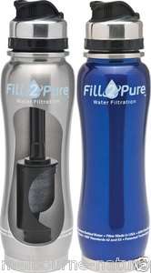   Stainless Steel Water Filter Bottle Removes chlorine,fluoride,bacteria