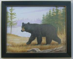 Bear Prints Wildlife Black Bear Framed Country Pictures  