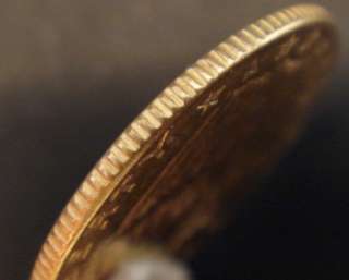 1910 $2 1/2 Indian Head Gold Coin Quarter Eagle NICE!  