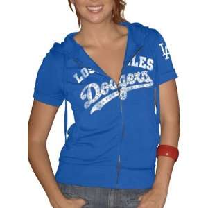  Los Angeles Dodgers Womens Crystallized French Terry Short 