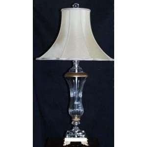  Schonbek Cellini French Gold Finish Crystal Table Lamp 
