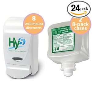Hy5 Mega Pack for Office or Schools; (8) Wall Mt Dispensers+16 