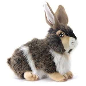  Hansa Plush Pet Rabbit, in Brown: Toys & Games