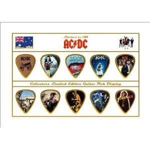  ACDC Premium Celluloid Guitar Picks Display Limited to 150 