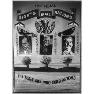 Equal rights,nations,men,saved the world,F Roosevelt,J 