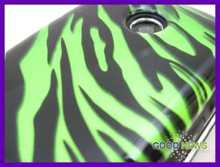 for Verizon LG Cosmos Touch VN270   Green Zebra Hard Case Phone Cover 