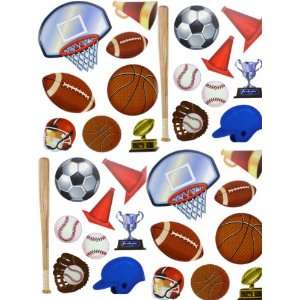 Sheets of Sports Vinyl Wall Decal Stickers Wallies 