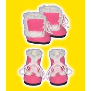  Pink Suede Boots clothes fits 12 Snugglems, 8   10 