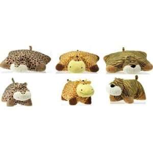  18 Transformable Jungle Animal Pillows Case Pack 6 Toys 