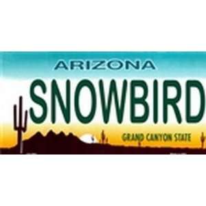 SNOWBIRD Arizona License Plate Plates Tag Tags auto vehicle car front