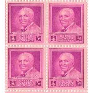 George Washington Carver Set of 4 x 3 Cent US Postage Stamps NEW Scot 