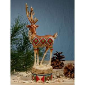    2011 Jim Shore, HOLIDAY CHEER   Reindeer Figure: Home & Kitchen