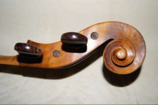 ANTIQUE OLD CELLO NECK SCROLL FINGERBOARD 4/4 GERMANY  