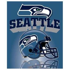  Northwest Seattle Seahawks Gridiron Fleece Throw: Sports 
