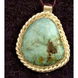  Turquoise & Silver Pendant 