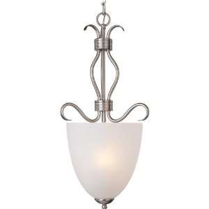 Basix Collection 2 Light 25 Satin Nickel Entry Foyer Pendant with Ice 