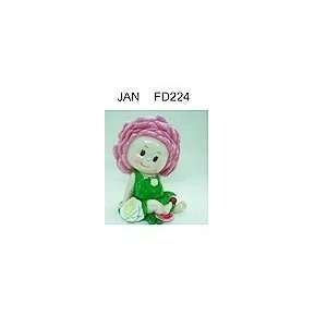  Flower Babies Coin Bank   January Baby Carly: Toys & Games