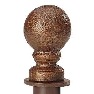  Cobblestone Boutique Ball Finial With Round Fitting