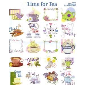 com Time For Tea Embroidery Designs by Dakota Collectibles Embroidery 