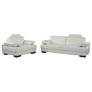    Modern Leather Sofa Loveseat And Club Chair 692