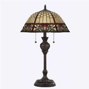  Quoizel Red Lily Tiffany Table Lamp: Home Improvement