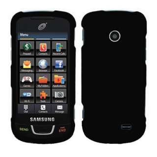 Samsung T528G Straight Talk Black Rubberized Hard Case Cover +Screen 