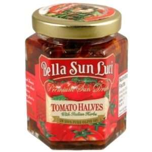   Sun Luci, Sun Dried Tomato Halves with Italian Herbs, 6.5 Ounce Jar