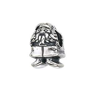   (tm) Sterling Silver Garden Gnome Bead / Charm Finejewelers Jewelry