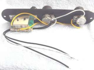 Tele Prewired Control Plate Black for Tele body Custom  