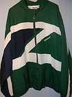   Zag Track Jacket Windbreaker Lined   Green & White   Mens Size XXL