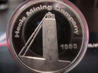   MINING CO. 1 TROY OUNCE .999 FINE SILVER PROOF ONE OUNCE SILVER  