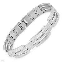 Mens attractive stainless steel Bracelet 37.3g 8 Inch  