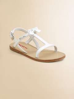 Prada   Toddlers & Girls Patent Leather T Strap Bow Sandal