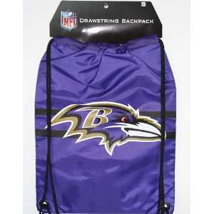    Baltimore Ravens NFL Logo Drawstring Backpack: Sports & Outdoors