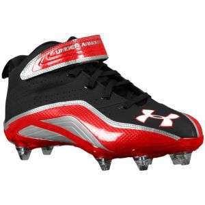 Under Armour Fierce III Mid D   Mens   Football   Shoes   Black/Red
