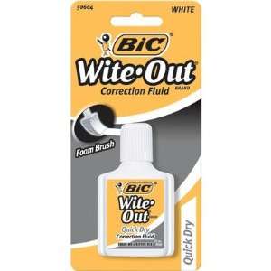  0.7 Oz Wite Out Quick Dry Correction Fluid with Foam [Set 