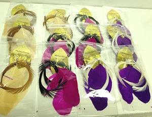 Wholesale lot of 12 Pairs Feather Dangle Ear Ring! U.S, Seller Fast 