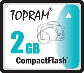 TOPRAM 2GB 2G CF Compact Flash Card fit CANON SONY NIKON SLR EOS 50D 