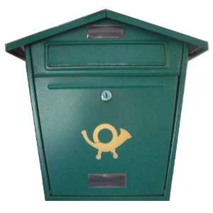  Steel Plate Post Box  GREEN [Kitchen & Home]